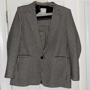 Vintage Sandro Paris houndstooth shorts co-ord